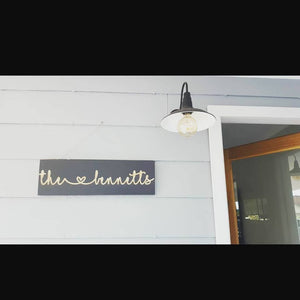Personalised Name Plaque Sign - My Family Rulers