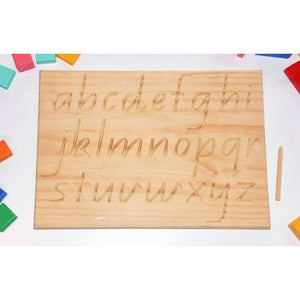 Wooden Alphabet Tracing Board - My Family Rulers