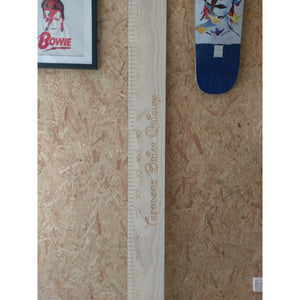 Personalised Wooden Height Chart Ruler – Engraved (Metric & Imperial ...