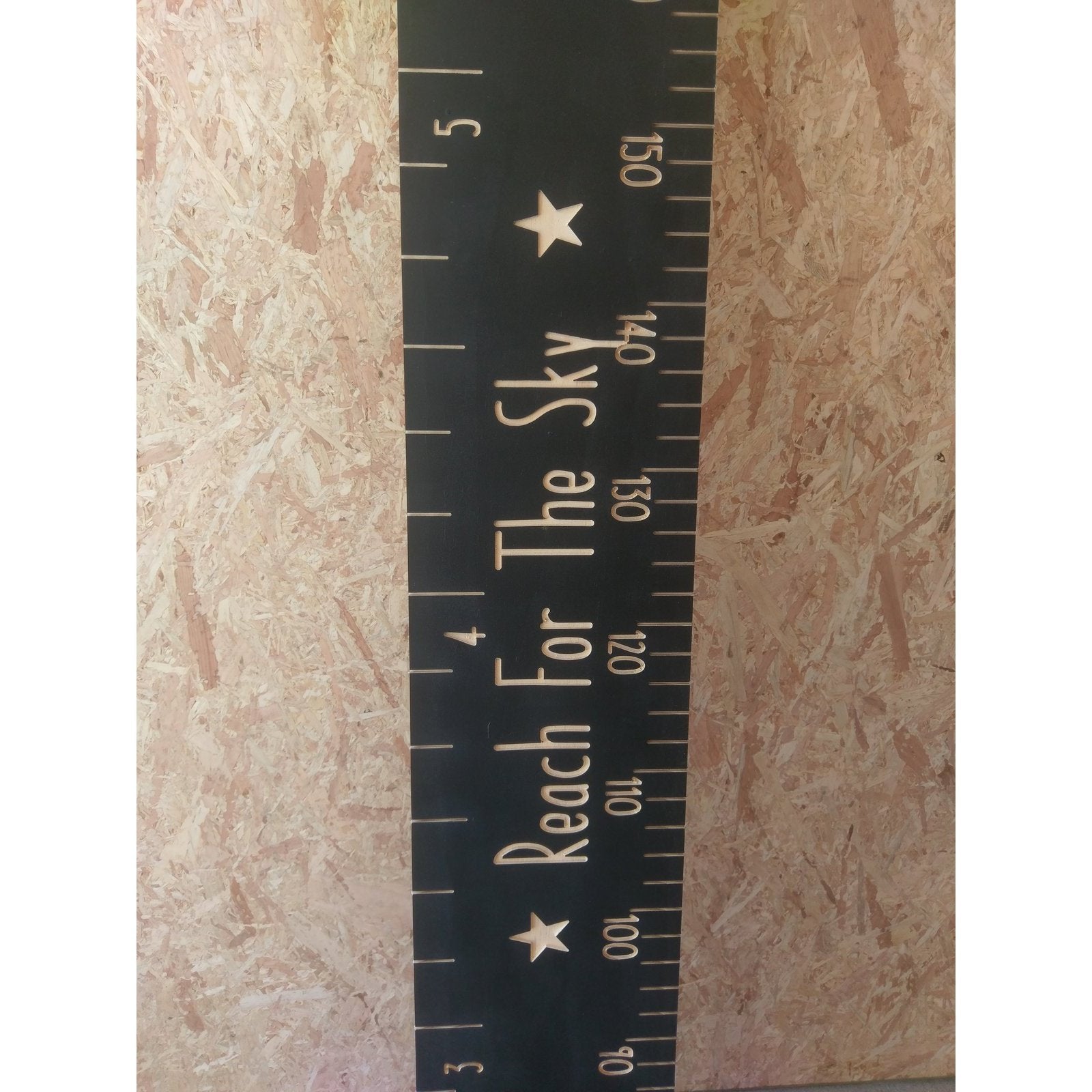 Personalised Wooden Height Chart Ruler – Engraved (Metric & Imperial ...