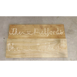 Personalised Name Plaque Sign - My Family Rulers