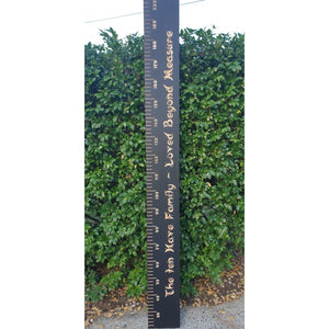 Personalised Wooden Height Chart Ruler – Engraved (Metric & Imperial ...