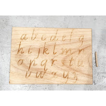 Load image into Gallery viewer, Wooden Alphabet Tracing Board - My Family Rulers