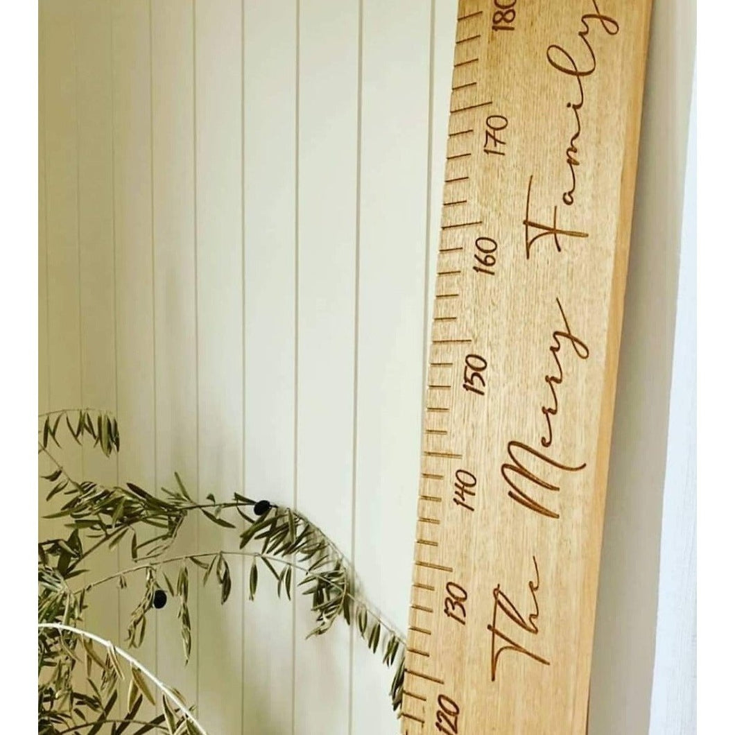 Premium Tasmanian Oak Engraved Wooden Ruler - My Family Rulers