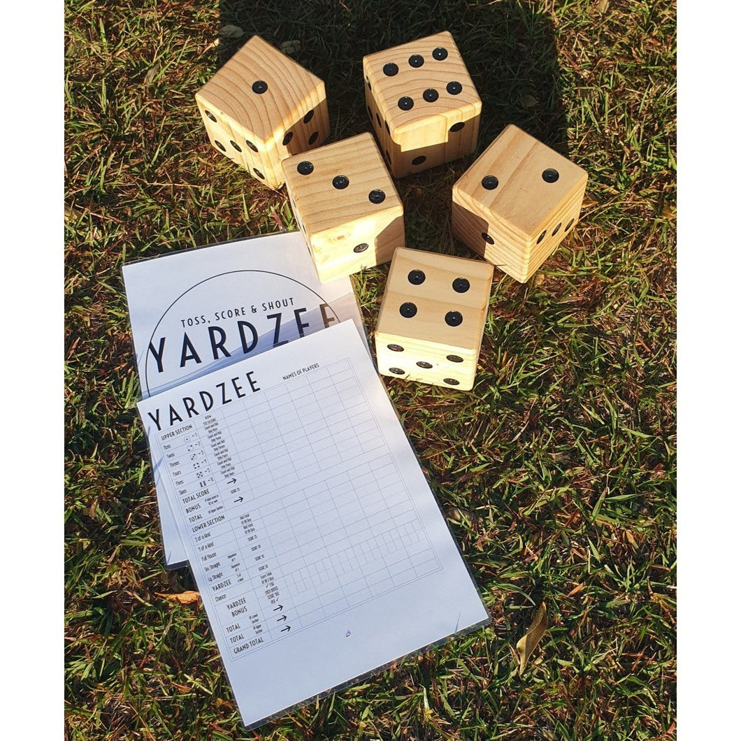 Yardzee Giant Dice Yard Game - My Family Rulers