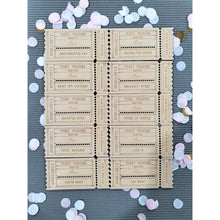 Load image into Gallery viewer, Mother&#39;s Day Coupon Tickets - My Family Rulers
